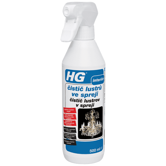 HG Systems HG 167 - Čistič lustrov v spreji 500 ml